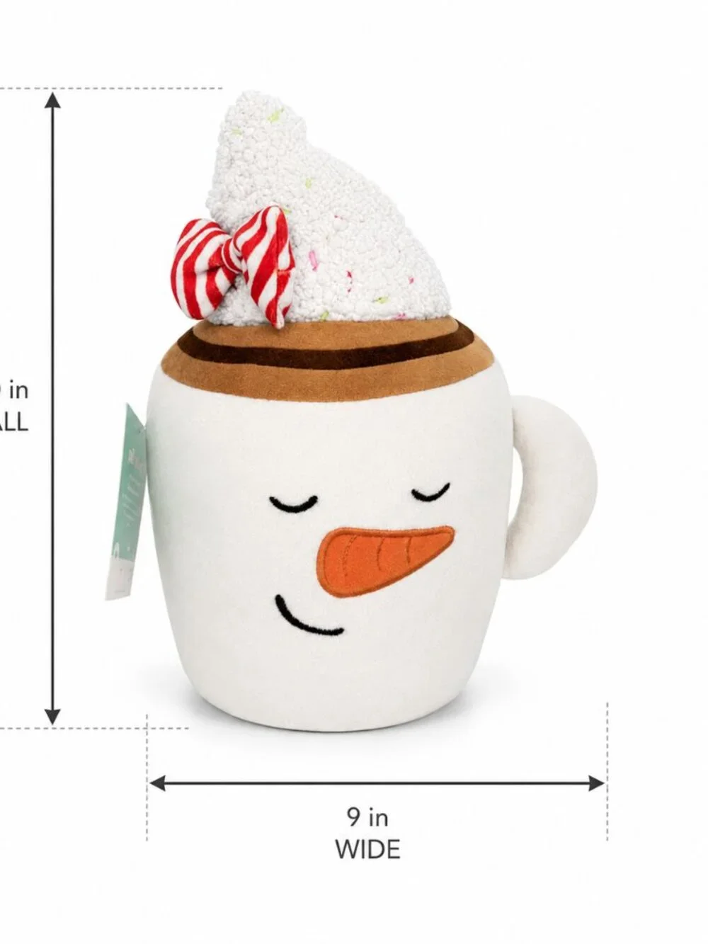 Snowman Hot Cocoa Mug Christmas Plush Pillow 10